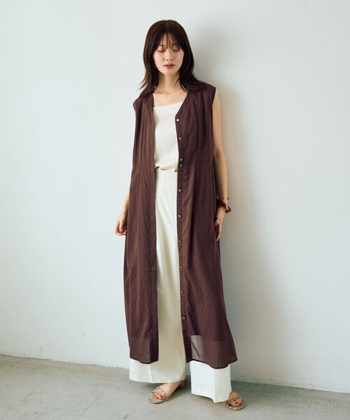 YECCA VECCA（イェッカヴェッカ） ワンピース ドライタッチシアード