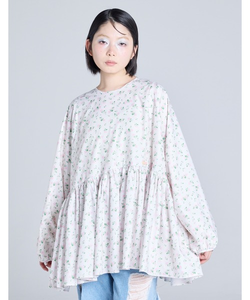 「Little sunny bite」 長袖ブラウス SMALL ピンク レディース_画像3