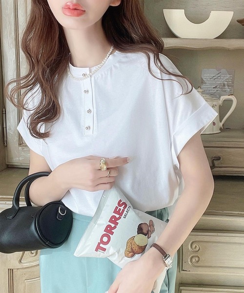 「classicalelf」 半袖Tシャツ MEDIUM オフホワイト レディース_画像6