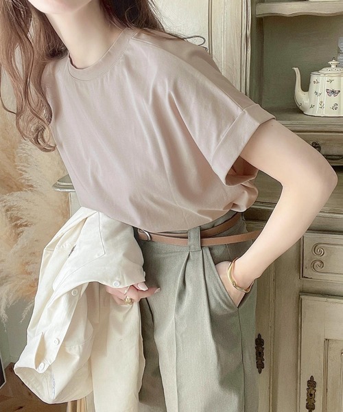 「classicalelf」 半袖Tシャツ MEDIUM オフホワイト レディース_画像7