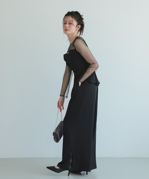 「Dorry Doll」 オールインワン MEDIUM チャコール レディース_画像4