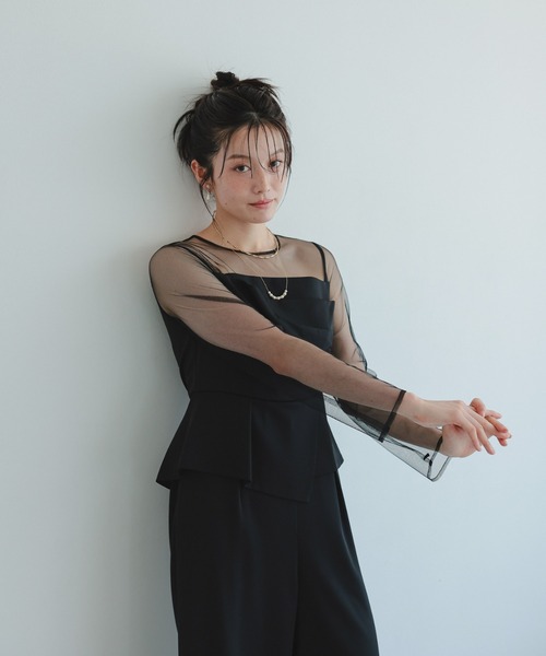 「Dorry Doll」 オールインワン MEDIUM チャコール レディース_画像6