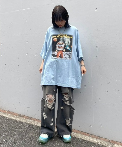 「Candy Stripper」 7分袖ワンピース 2 ブラック レディース_画像3