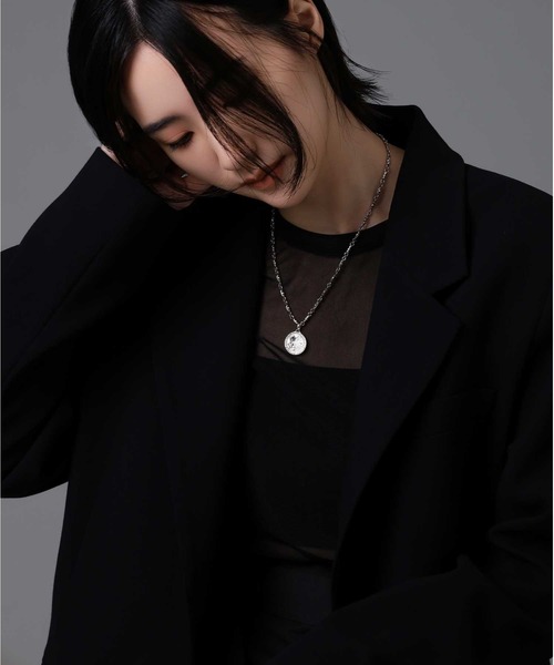 ネックレス “HOWL”コインネックレス/シルバー925「LION HEART / ライオンハート」 メンズの画像