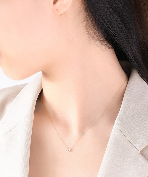 ESTELLE K18WGネックレス ESTELLE ネックレス K18 イエローゴールド ダイヤモンド ESTELLE