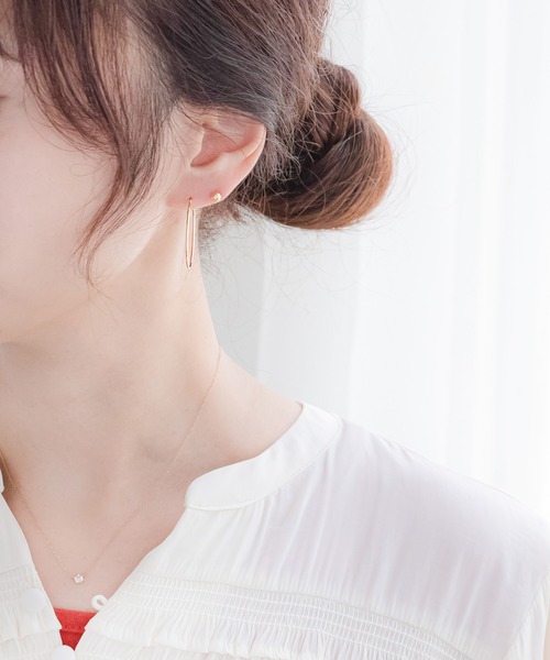 ネックレス K18 イエローゴールド ダイヤモンド ネックレス ESTELLE/エステール WEB限定 レディースの画像