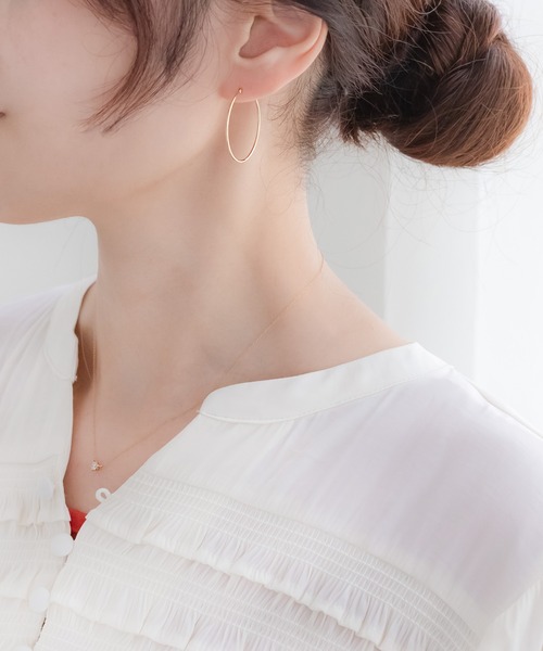 ネックレス K18 イエローゴールド ダイヤモンド ネックレス ESTELLE/エステール WEB限定 レディースの画像