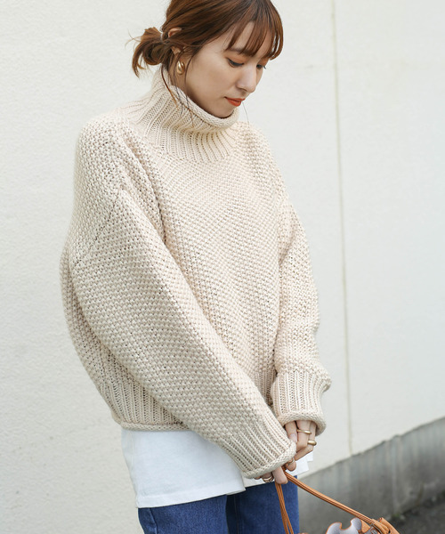 select MOCA（セレクトモカ） ニット セーター ローゲージハイネック