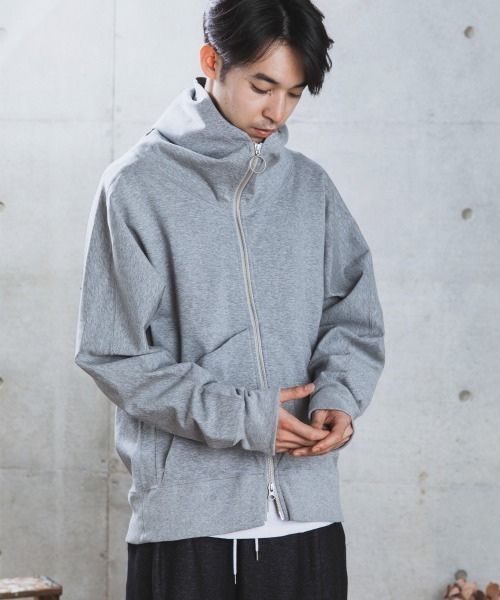 rehacer（レアセル） パーカー : High Hoodie Dolman Parka Made in