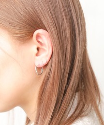 ピアス SILVER925 18mmフープピアス レディース メンズ