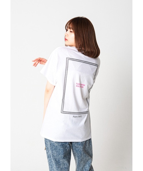 Revo. tシャツ 半袖 藍にいな × PALM/STRIPES 「 融合し得ない僕たちは