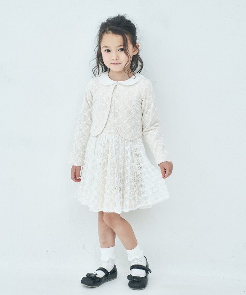 maarook フォーマル 発表会 卒園式 入学式 オプティカルレースボレロ  