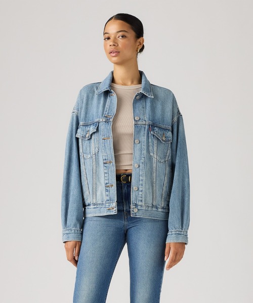 デニムジャケット gジャン Levi's/リーバイス 90S トラッカージャケット SOFT AS BUTTER MID レディースの画像