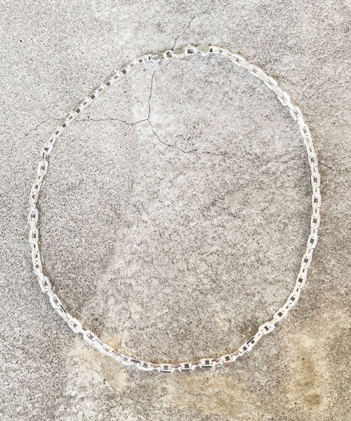 ネックレス SILVER925 4面カットアズキ チェーン（太） ネックレス50cm メンズの画像