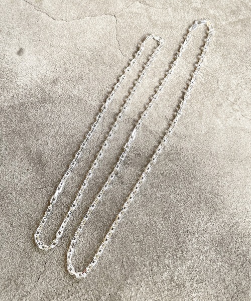 ネックレス SILVER925 4面カットアズキ チェーン（太） ネックレス50cm メンズの画像