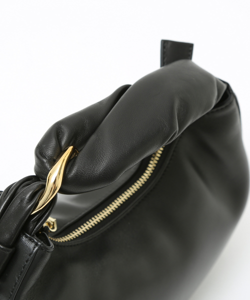 A.B.C. ハーフムーンバッグ　レザー LOWELL things トートバッグ Alne/ソフトレザーミニ2WAYBAG