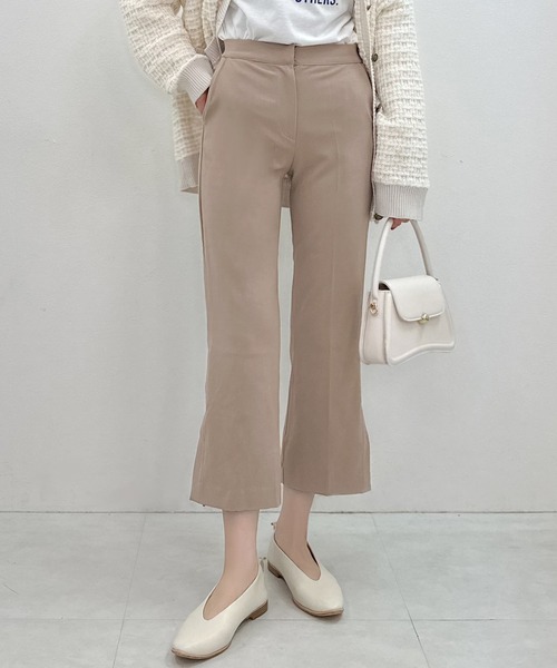 Isn't She？（イズントシー） パンツ サイドスリットパンツ レディース