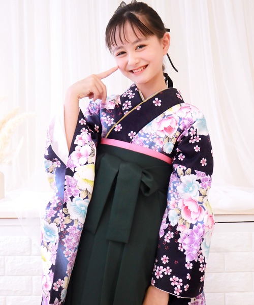 KYOETSU 着物 簡易袴 5点セット ジュニア キッズ 子供 女の子