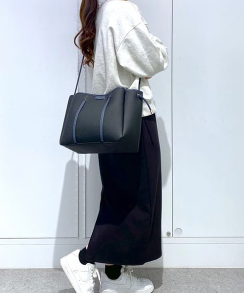 Samantha Thavasa トートバッグ キャンバスデザイン 合皮トート