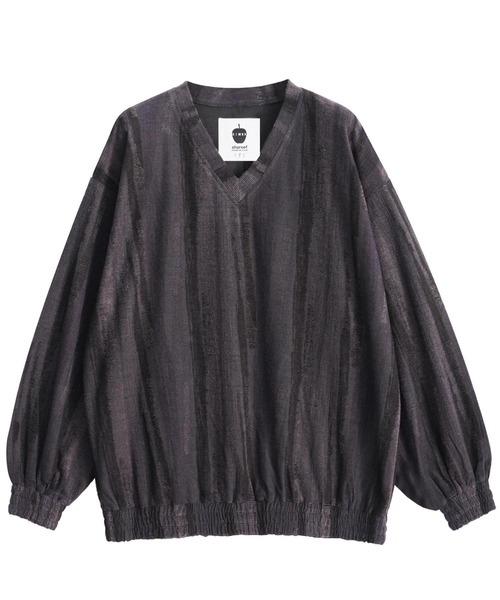 SHAREEF（シャリーフ） tシャツ BRUSHING LINE JQ V-NECK L/S メンズ 
