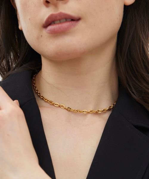【絶品】 CENE 「CENE」セネ/ワイドリンクチェーンネックレス ネックレス アクセサリー