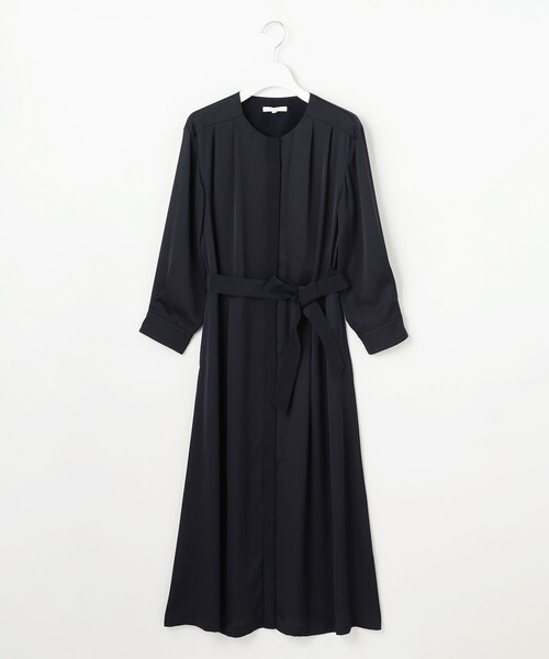 【極美品】自由区 ハーバルフロープリント ワンピース 8分袖 大きいサイズ 自由区（ジユウク） ワンピース ハーバルフロープリント8分袖