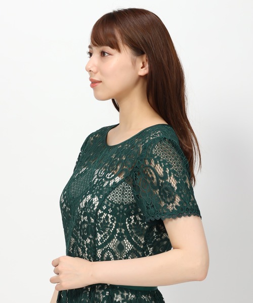 MISCH MASCH ドレス レース切替ワンピース「結婚式/オケージョン