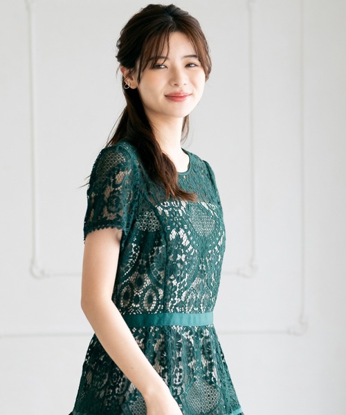 MISCH MASCHミッシュマッシュ　ワンピース　ドレス　お呼ばれ結婚式ドレス MISCH MASCH ドレス チュールシフォンワンピース「結婚式