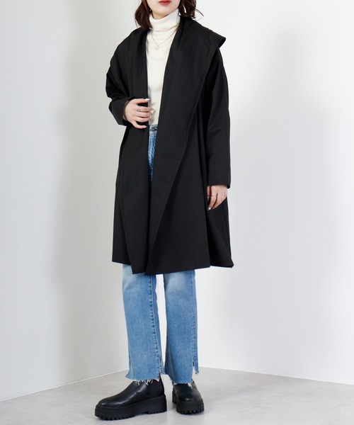 ノーカラーコート コート A.N.L トッパーコート レディース : ZOZOTOWN