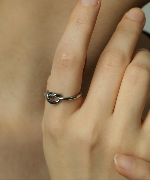 ORLEAN 指輪 リング 金属アレルギー対応 ニュアンスノットデザイン