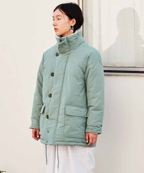 MEDE19F（メデジュウキュウ） アウター ライトグリーンのパフィー