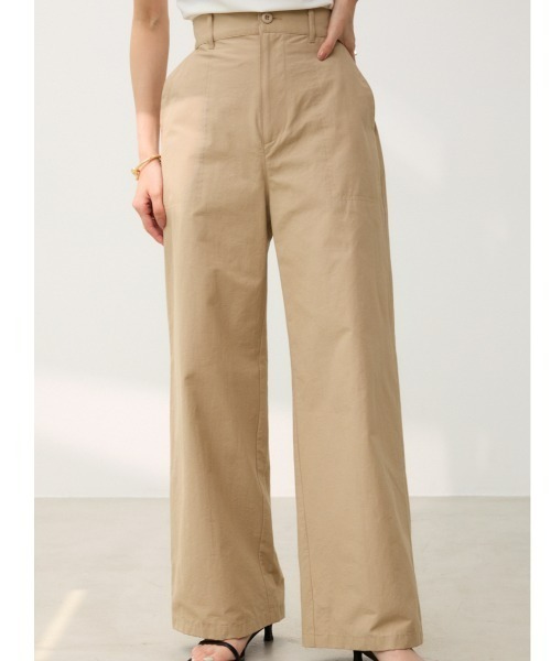 crie conforto カーゴパンツ ワイドベイカーパンツ レディース