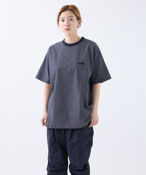 CHALLENGER/S/S BORDER TEE（BLUE/WHITE）［ボーダーT-25春夏