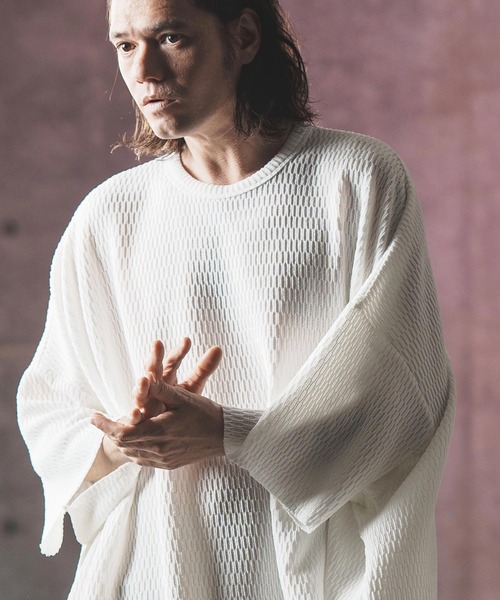 GLIMCLAP tシャツ mt8997- Jacquard texture T-shirt Tシャツ メンズ