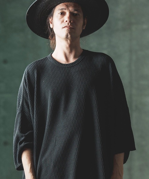 GLIMCLAP tシャツ mt8997- Jacquard texture T-shirt Tシャツ メンズ