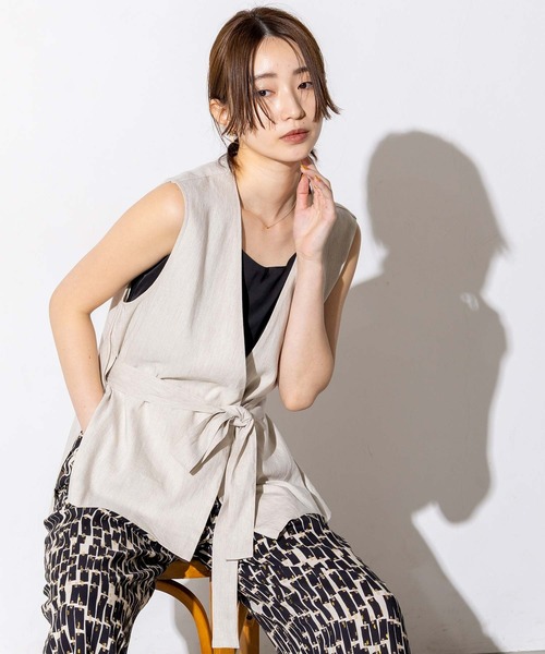 Gready Brilliant（グレディブリリアン） ベスト ジレ リネンベスト