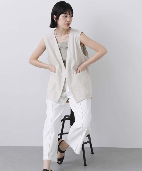 Gready Brilliant（グレディブリリアン） ベスト ジレ リネンベスト