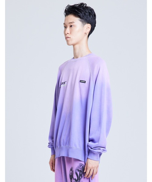 トレーナー スウェット 「8」「Little sunny bite（リトルサニーバイト）」gradation sweat top レディース メンズ Little sunny bite トレーナー スウェット bite（リトルサニー