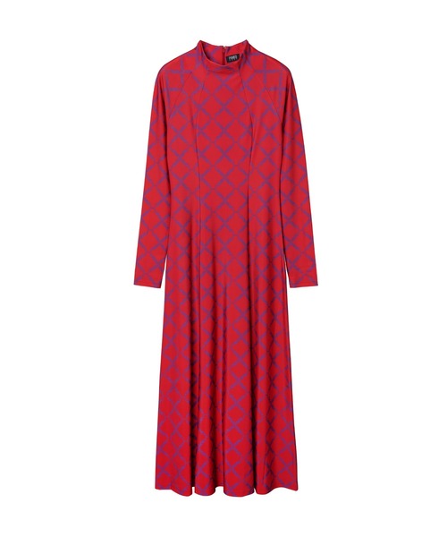 PAMEO POSE Nerd Pattern Long Dress ブラック Nerd Pattern Long Dress – PAMEO POSE | 公式オンラインストア