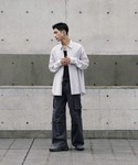 シャツ CUT-OFF HEM STRIPE ...の詳細画像4