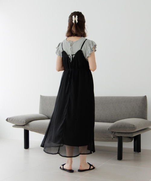 flower（ファッション） ワンピース シアーキャミワンピース