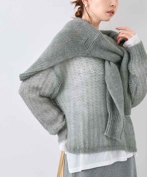 ROPE' PICNIC ニット セーター シアーモヘア混ニットプル