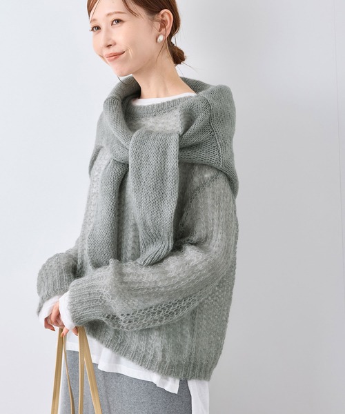 ROPE' PICNIC ニット セーター シアーモヘア混ニットプル