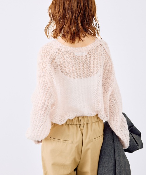 ROPE' PICNIC ニット セーター シアーモヘア混ニットプル