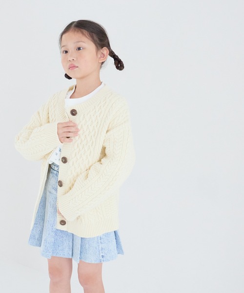 LOWRYS FARM ニット セーター フィッシャーマンニット 145395