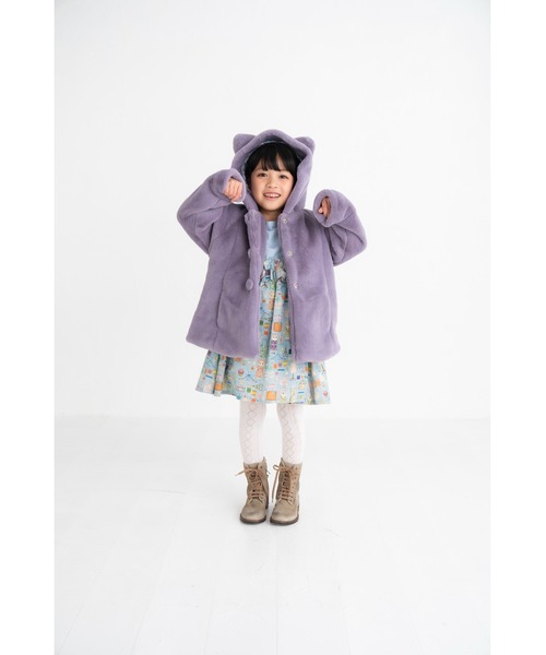 nino（ニノ） コート アウター ねこ耳ファーコート キッズ 子供服
