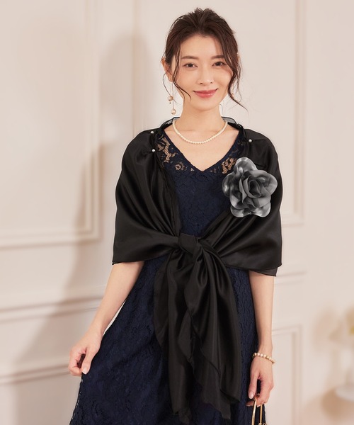 新品 ミニドレス ストール付き DRESS+（ドレスプラス） マフラー ストール ストール ショール