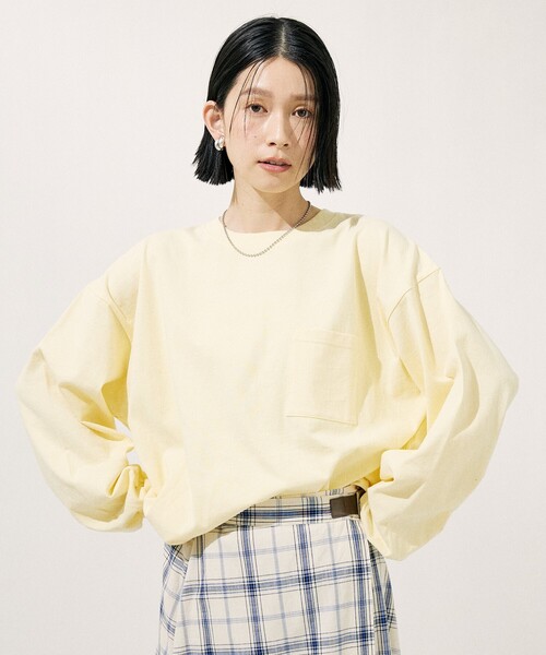 FREAK'S STORE tシャツ 「新色追加」ビッグ ポケット ロンT/長袖