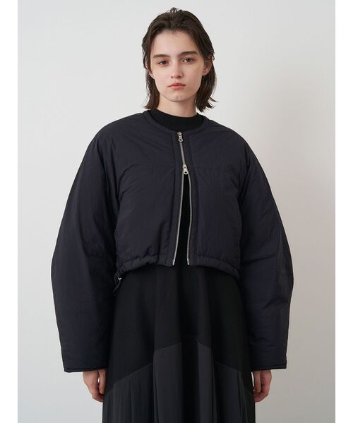 ELENDEEK エレンディーク ギャザースタンドパディングコート ブルゾン