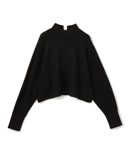 ニット セーター 「洗える」ふわふわニット クロップドハイネック レディース UNFILO ニット セーター 「洗える」ふわふわニット クロップド